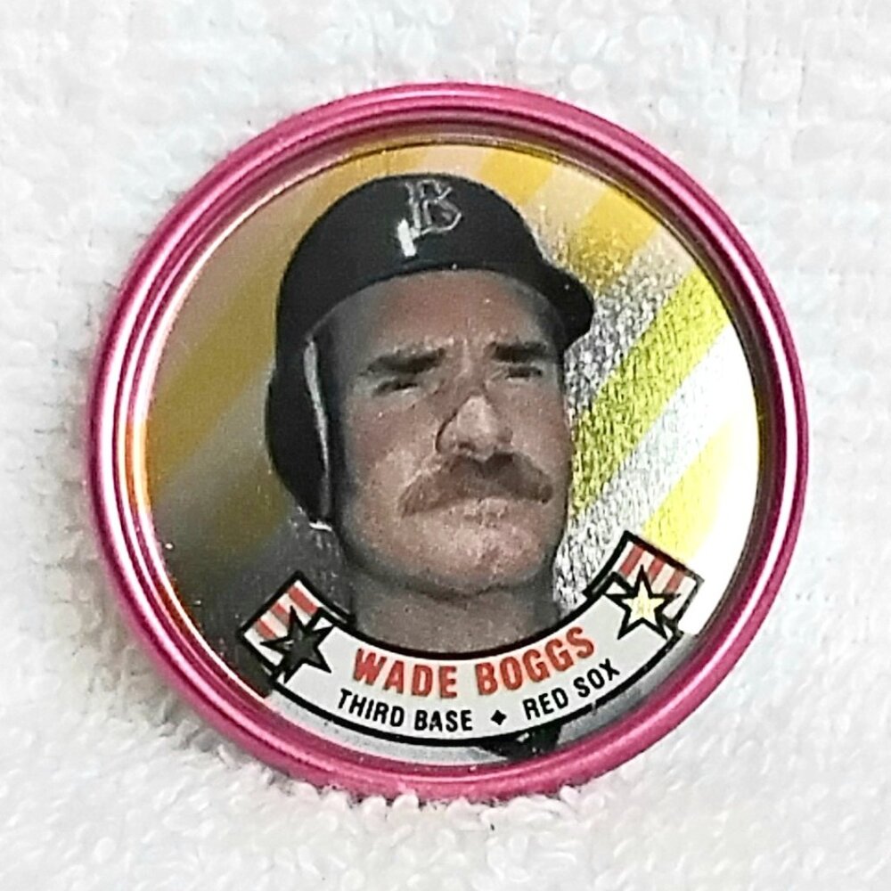 3/$20 Vintage & Mint 1988 Topps MLB Wade Boggs 1 1/2" Metal Coin 4/60!!